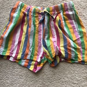 J Crew Crew Cuts striped big girl shorts